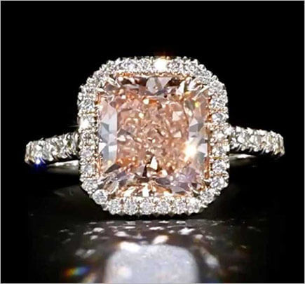 Custom Halo Gemstone Ring At Avalon Park Jewelers
